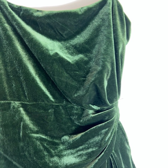 Majorelle Asbury Velvet Sleeveless Mini Dress Elegant Velvet Green Dress small - Picture 6 of 14